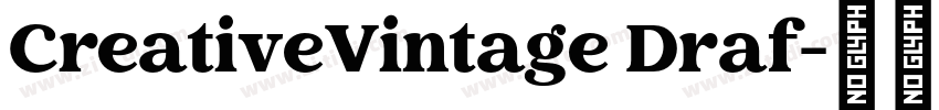 CreativeVintage Draf字体转换